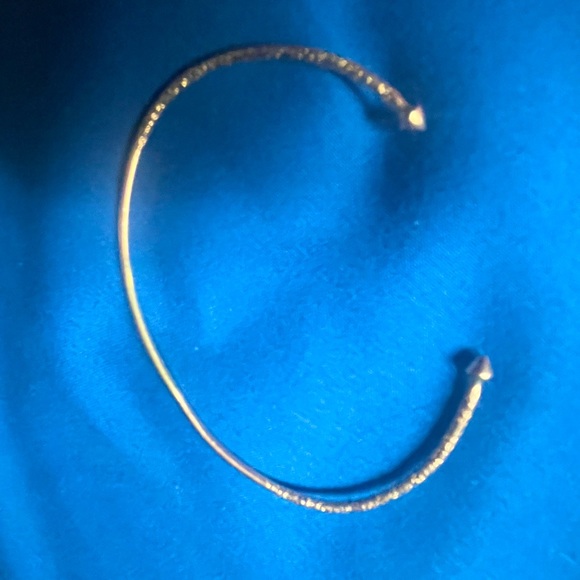 10k to 14k solid, gold bangle bracelet, adjustable - Picture 6 of 8